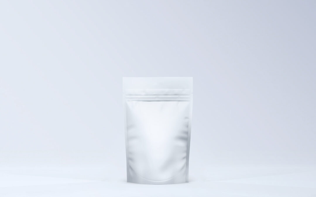 500 custom stand up pouches for powdered supplements - 12x18,5