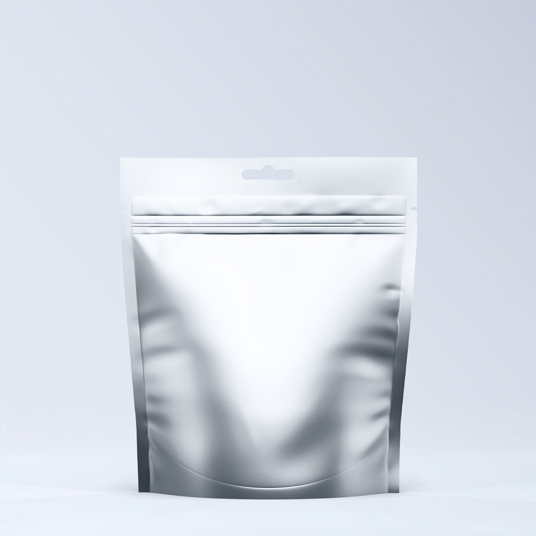 500 Doypack pour 350g de mélanges en poudre - 18x21 personnalisés