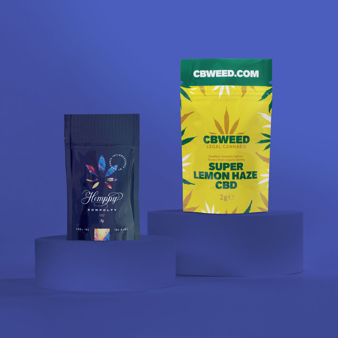 Sachet doypack et pochon personnalisé pour l'emballage de cbd