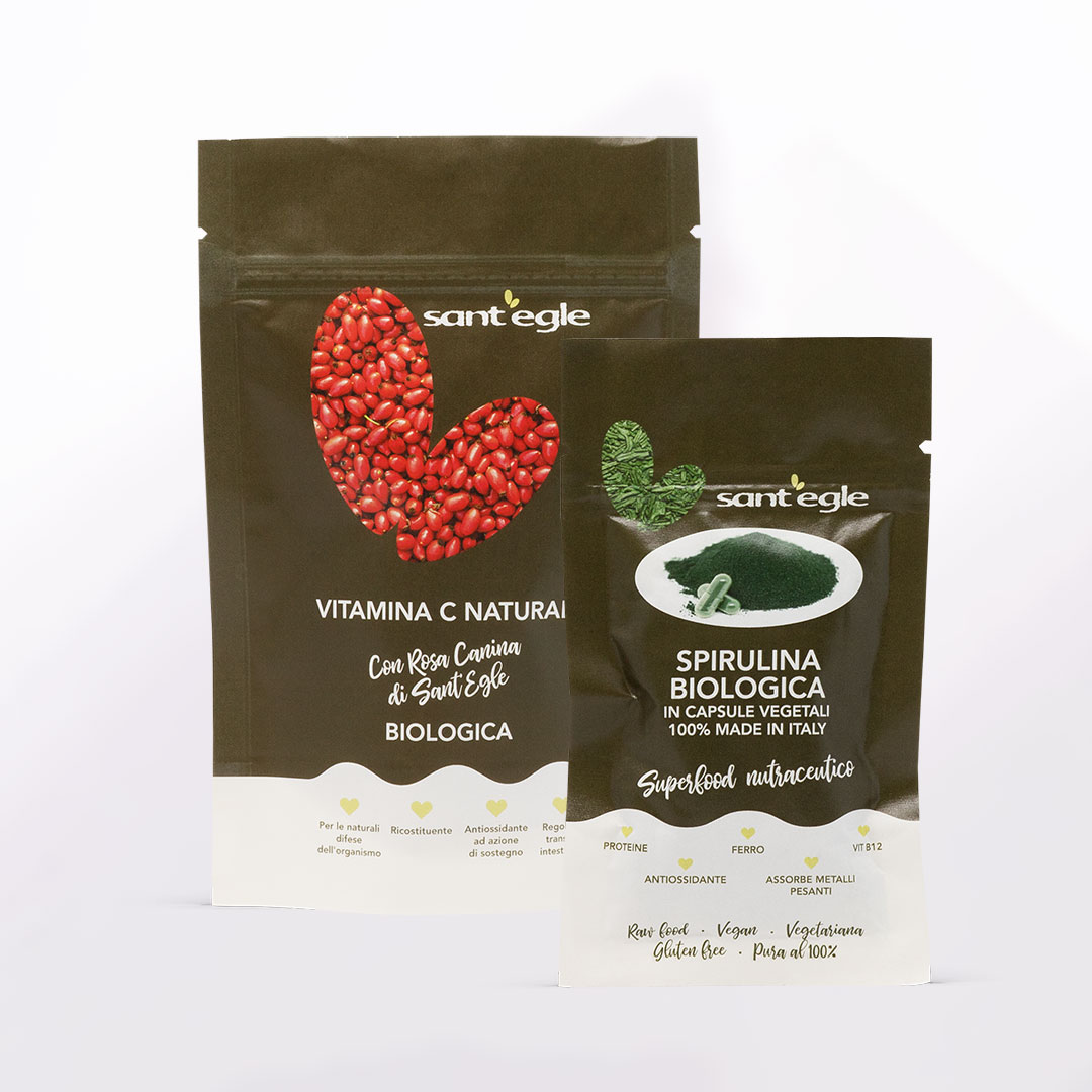 Affida alla nostra azienda la produzione di packaging alimentare sostenibile per spirulina Flexie