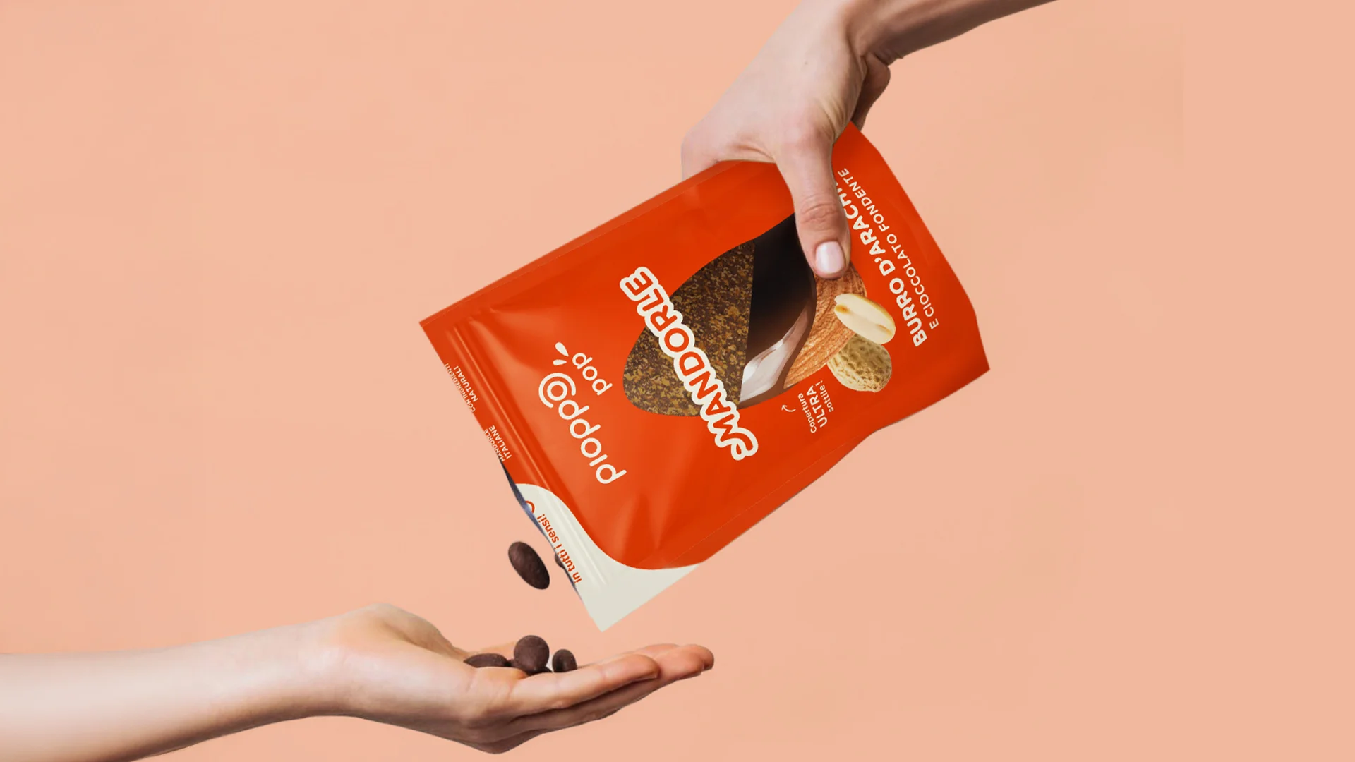 Packaging alimentare personalizzato per gli snack di Pioppo