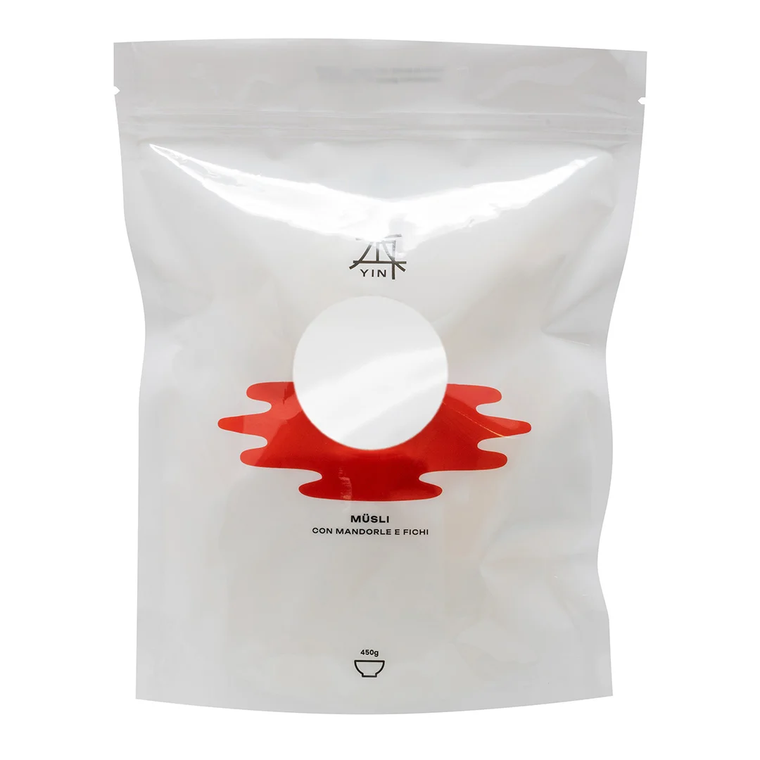 500 buste doypack personalizzabili in materiale lucido trasparente con zip 12x18,5x7