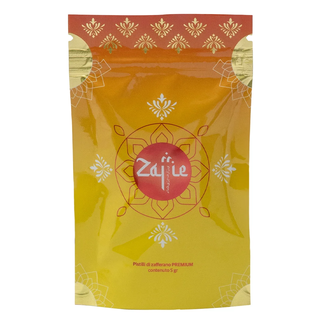 1500 buste doypack personalizzabili in materiale metallizzato con zip 12x18,5x7